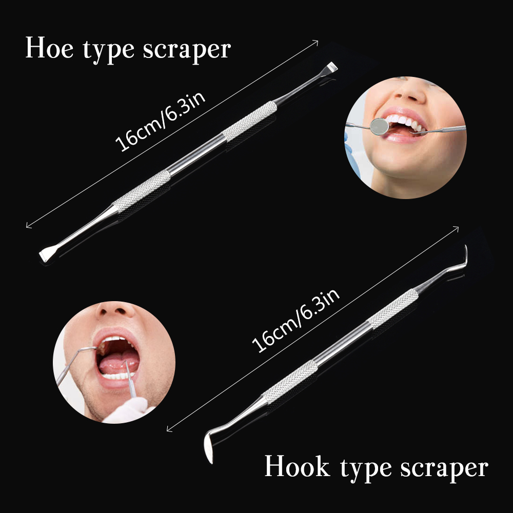 4Pcs Set Tartar Scraper Scaler - Teeth Whitening Mouthwash ulasan dan harga