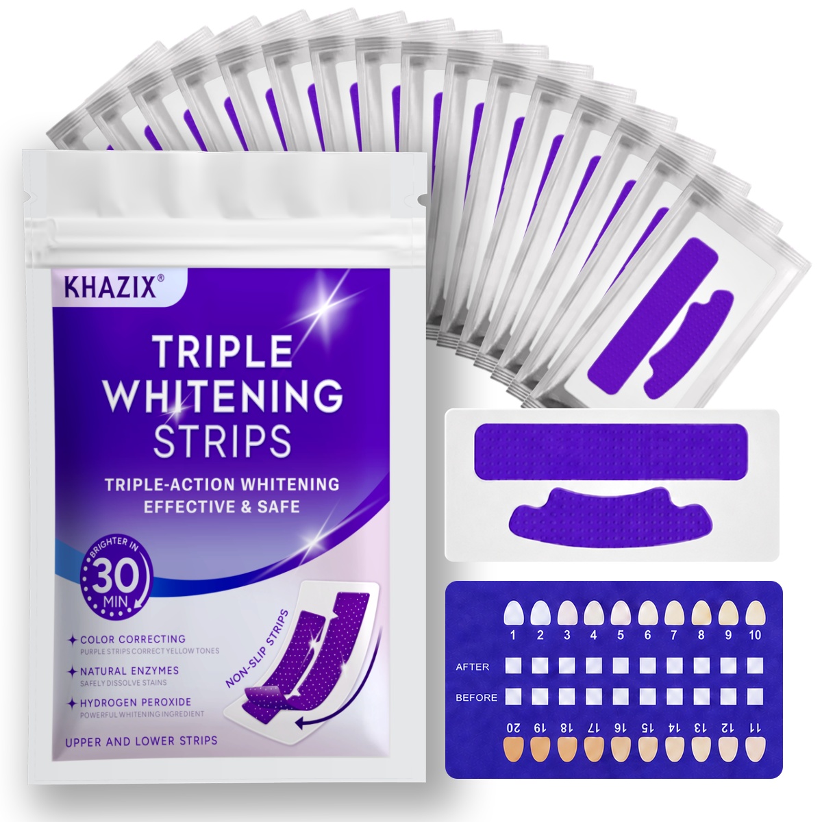 7pcs Dental Care Strips Oral H - Teeth Whitening Kit ulasan dan harga
