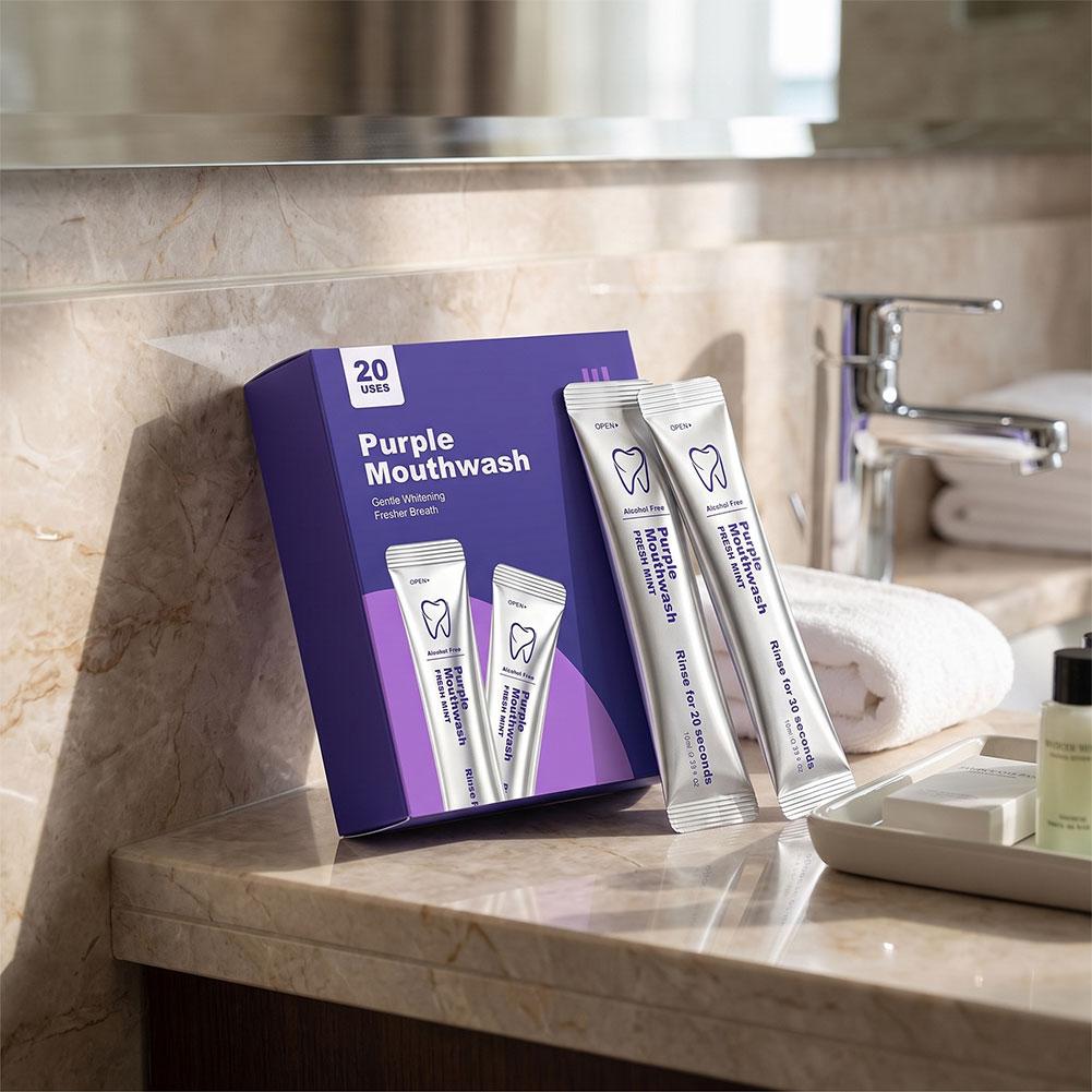 Purple Mouthwash Teeth Cleanin - Teeth Whitening Mouthwash ulasan dan harga
