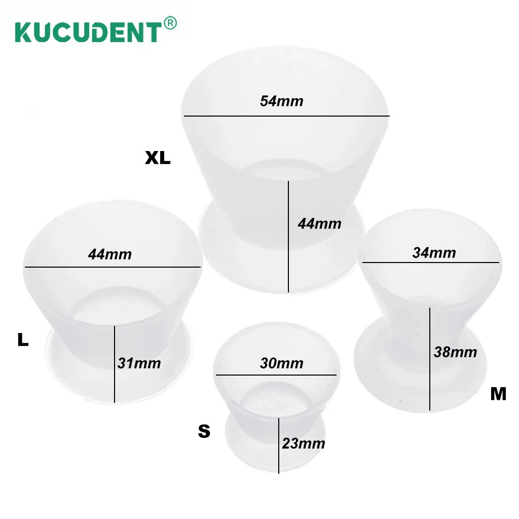 4Pcs/Set Dental Silicone Cup F - Teeth Whitening Kit ulasan dan harga