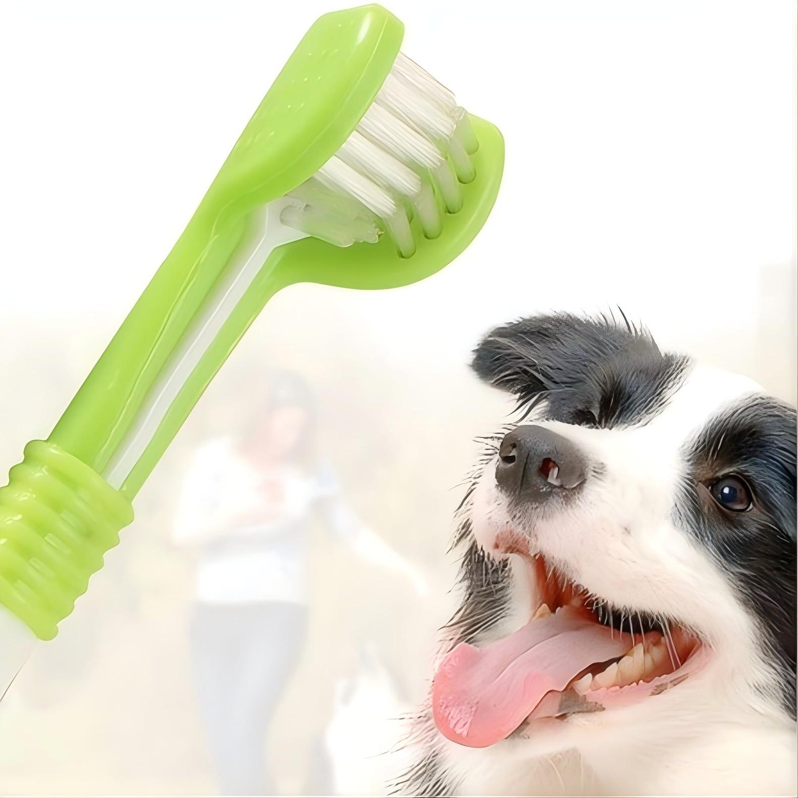 1Pc Pet Toothbrush Dog Cleanin - Teeth Whitening Mouthwash ulasan dan harga