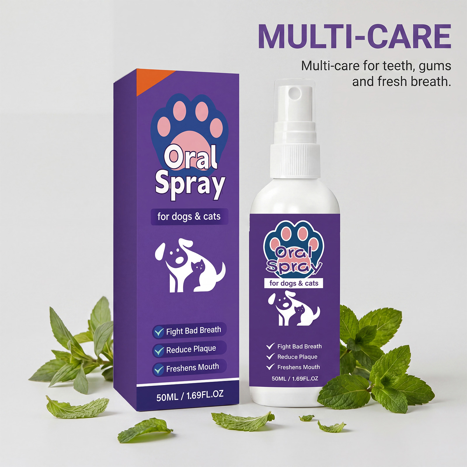 Pet Oral Spray Dog Cat Teeth C - Teeth Whitening Mouthwash ulasan dan harga